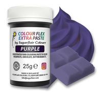 Sugarflair Colourflex Extra Paste Purple - Colorante Alimentario, Colorantes para Crema de Mantequilla, Glaseado, Chocolate, Pasta De Azúcar, Mezclas, Masas para Tartas, Galletas - 25g