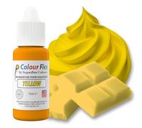 Sugarflair Colourflex Yellow, Colorante Alimentario a Base de Aceite, Colorante para Crema de Mantequilla, Ganache, Chocolate, Pasta de Modelar, Pasta de Azúcar y Crema - 15 ml