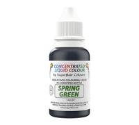 Sugarflair Edible Droplet Paint Spring Green - Colorante Alimentario Líquido, Colorante para Paste de Azúcar, Pasta de Goma, Glaseado - Se puede Utilizar con Aerógrafo - 14ml