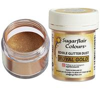 Sugarflair Edible Lustre Royal Gold - Colorante Alimentario, Polvo Brillante Comestible para Tartas, Pasteles, Cupcakes, Magdalenas, Chocolate, Pastelería, Helados, Postres, Cócteles - 10g