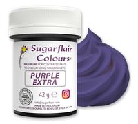 Sugarflair Maximum Concentrated Paste Colour Purple, Colorante para Mazapán y Pasta de azúcar, Colorante alimentario - 42g