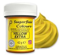 Sugarflair Maximum Concentrated Paste Colour Yellow, Colorante para Mazapán y Pasta de azúcar, Colorante alimentario - 42g