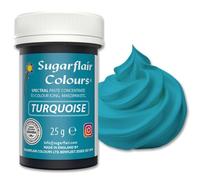 Sugarflair Spectral Concentrated Paste Colours Turquoise, Colorante Alimentario Pasta, Colorantes para Pasta De Azúcar y Mazapán - 25g