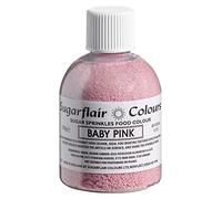 Sugarflair Sugar Sprinkles Baby Pink, Sprinkles Decoraciones de Azúcar para Tartas, Pasteles, Cupcakes, Magdalenas y Galletas - 100g