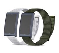 SUGARJAR 2 Piezas Correa Compatible para Amazfit Helio, 22mm Nylon Deportivo Correas Respirable Pulseras de Repuesto para relojes Amazfit Helio Strap Hombre Mujere