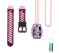 SUGARJAR 2 Piezas Niños Correas Compatible para Imoo Watch Phone Z7/Z6, Silicón Suave Impermeable Pulseras de Repuesto para Imoo Smartwatch Z1 Niños y Niñas (Correa - Correa para colgar)