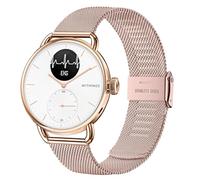 SUGARJAR 20mm Metal Correa Compatible con Withings ScanWatch 2 42mm/ScanWatch Horizon/ScanWatch 42mm/Steel HR 40mm/Steel HR Sport