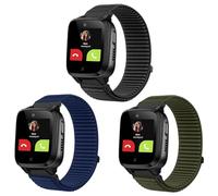 SUGARJAR 3 Piezas Niños Correa Compatible para XPLOR A X5, 16mm Suave Nylon Pulseras de Repuesto con XPLOR A X5 Play/XGO3/XGO2/Kidzi Velcro Ajustable para Niños y Niñas