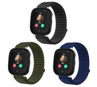 SUGARJAR 3 Piezas Niños Correa Compatible para Xplor a X6, 20mm Suave Nylon Pulseras de Repuesto con Xplor a X6 Play/X6 Pro/Ani o 6 Velcro Ajustable para Niños y Niñas