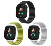 SUGARJAR 3 Piezas Niños Correa Compatible para Xplor a X6, 20mm Suave Nylon Pulseras de Repuesto con Xplor a X6 Play/X6 Pro/Ani o 6 Velcro Ajustable para Niños y Niñas