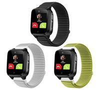 SUGARJAR 3 Piezas Niños Correa Compatible para XPLORA X5, 16mm Suave Nylon Pulseras de Repuesto con XPLORA X5 Play/XGO3/XGO2/Kidzi Ajustable para Niños y Niñas