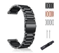 SUGARJAR Correa Acero Inoxidable 18/20mm Compatible para Withings ScanWatch 2 (38mm/42mm), Pulsera Metálica para Withings ScanWatch Light/Nova Brilliant/ScanWatch Nova - Hombre Mujer