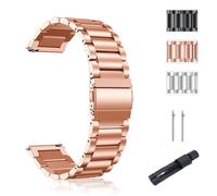 SUGARJAR Correa Acero Inoxidable 18/20mm Compatible para Withings ScanWatch 2 (38mm/42mm), Pulsera Metálica para Withings ScanWatch Light/Nova Brilliant/ScanWatch Nova - Hombre Mujer