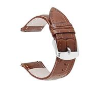 SUGARJAR Correa Cuero Liso 18/20mm Compatible para Withings ScanWatch 2 (38mm/42mm), Correa Piel Vaca Retro Hecha Mano para Withings ScanWatch Light/Nova Brilliant/ScanWatch Nova - Unisex