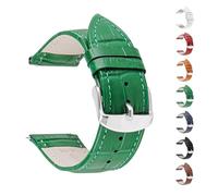 SUGARJAR Correa Cuero Liso 18/20mm Compatible para Withings ScanWatch 2 (38mm/42mm), Correa Piel Vaca Retro Hecha Mano para Withings ScanWatch Light/Nova Brilliant/ScanWatch Nova - Unisex