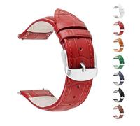 SUGARJAR Correa Cuero Liso 18/20mm Compatible para Withings ScanWatch 2 (38mm/42mm), Correa Piel Vaca Retro Hecha Mano para Withings ScanWatch Light/Nova Brilliant/ScanWatch Nova - Unisex