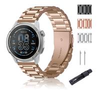 SUGARJAR Correa Metal Compatible con Coros Apex 4 46mm/Nomad, 24mm Pulseras Acero Inoxidable Repuesto con Cierre Rápido para Garmin Venu X1/Ticwatch Atlas/pro5 Enduro/iTOUCH AIR3 Hombre Mujer