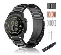 SUGARJAR Correa Metal Compatible con Coros Apex 4 46mm/Nomad, 24mm Pulseras Acero Inoxidable Repuesto con Cierre Rápido para Garmin Venu X1/Ticwatch Atlas/pro5 Enduro/iTOUCH AIR3 Hombre Mujer