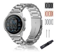SUGARJAR Correa Metal Compatible con Coros Apex 4 46mm/Nomad, 24mm Pulseras Acero Inoxidable Repuesto con Cierre Rápido para Garmin Venu X1/Ticwatch Atlas/pro5 Enduro/iTOUCH AIR3 Hombre Mujer