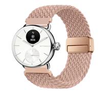 SUGARJAR Correa Trenzada 18/20mm Compatible con Withings ScanWatch 2 (38mm/42mm), Correa Nailon Elástica Cierre Magnético para Withings ScanWatch Light/Nova Brilliant/ScanWatch Nova - Hombre y Mujer