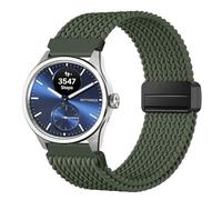 SUGARJAR Correa Trenzada 18/20mm Compatible con Withings ScanWatch 2 (38mm/42mm), Correa Nailon Elástica Cierre Magnético para Withings ScanWatch Light/Nova Brilliant/ScanWatch Nova - Hombre y Mujer