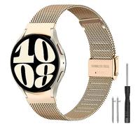 SUGARJAR Metal Compatibles con Samsung Galaxy Watch 7/FE/6/5/4 40mm 44mm/Watch 6 Classic 43mm 47mm,Acero inoxidable Correas para Galaxy Watch 5 Pro 45 mm/Watch 4 Classic 42 mm 46 mm