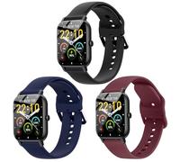 SUGARJAR Silicona Correa Compatible con Nerunsa P66D,22mm Correas para Donerton T50S,T50H,Popglory P66,ENOMIR IDW19/LW51/LW11,TOOBUR IDW13/IDW16/IDW19/BW01,uaue T50S,Narcid P95/P66,TUYOMA LW36