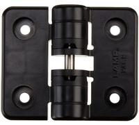 Sugatsune hg-yj50bl poliacetal de bloqueo bisagra con agujeros, 50 mm de altura, 60 mm de ancho abierto, 5 libras, par, negro