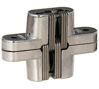 Sugatsune R-70 Bisagra oculta de aleación de zinc, acabado cromado satinado, 42,6 mm de ancho, 70 mm de longitud, 7 mm de grosor