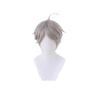 Sugawara Koushi Peluca de cosplay de Anime Haikyuu!! Peluca corta de pelo sintético gris resistente al calor para Halloween Fiesta Juego de rol