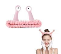 Sugeru Caracol Diadema Maquillaje, Elásticas Polar Coral Diadema, Skincare Niñas, Cinta Pelo Mujer, Diademas la Cara Ducha Deporte Yoga Belleza (Rosa, Talla única)