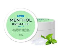 Sugeru Cristales de mentol - Fabricado en menta pura - En lata resellable - Accesorios refrescantes para sauna - Infusión de sauna - Infusión de sauna con aroma reconfortante - Accesorio para sauna