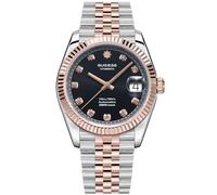 Sugess Classic S447.YP Business ST2130 - Reloj mecánico automático para hombre, dorado rosáceo