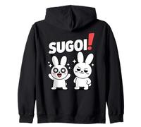 Sugoi! Funny Chibi Anime Bunny Kawaii Manga Comedia Sudadera con Capucha