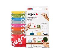 Sugru by Tesa - Pegamento multiusos moldeable para fijación y fabricación creativa, rojo, azul, amarillo, gris, verde, marrón, naranja y rosa, paquete de 8 unidades