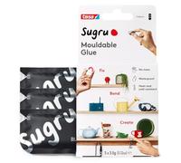 tesa Pegamento moldeable Sugru Mouldable Glue adhesivo fuerte multiusos 3 x 3,5 g Negro