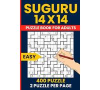 Suguru Puzzle Book for Adults - 400 Easy Number Blocks Puzzles 14x14 Grid: Beginner-Friendly Tectonics Japanese Logic Puzzles | Large Grid Format for Relaxing Brain Games