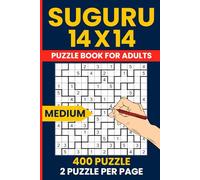 Suguru Puzzle Book for Adults - 400 Medium Number Blocks Puzzles 14x14 Grid: Tectonics Japanese Logic Brain Games | Medium Difficulty | Extra Large Grid Format