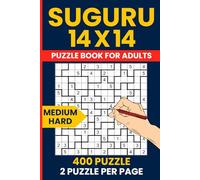 Suguru Puzzle Book for Adults - 400 Medium to Hard Number Blocks Puzzles 14x14 Grid: Tectonics Japanese Logic Puzzles | 200 Medium + 200 Hard | Complete Solutions Included