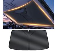 SUHNGE Parasol del Parabrisas Delantero del Coche para D.o.d.g.e Challenger 2020-2022, Protector Solar Cubierta de Parabrisas Plegable Sombrilla Resistir a Los Rayos UV