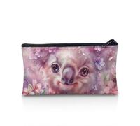 Suhoaziia Estuche estético de gran capacidad para niños, estuche organizador para lápices escolar, soportes para bolígrafos, Koala de flor de cerezo, Estuche para lápices