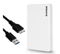 SUHSAI Disco duro externo de 1 TB, disco duro externo portátil de 2.5 pulgadas, disco duro USB 3.0, almacenamiento ultra delgado y unidad de respaldo, disco duro USB compatible con consola de juegos,