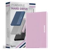 SUHSAI Disco Duro Externo de 320 GB Copia de Seguridad de Datos HDD - Expansión de Memoria de 2,5" Disco Duro portátil USB 3.0 Compatible con Mac, Escritorio, PC, PS4, PS5, (Rosa)