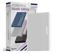 SUHSAI Disco Duro Externo de 500 GB Copia de Seguridad de Datos HDD - Expansión de Memoria de 2,5" Disco Duro portátil USB 3.0 Compatible con Mac, Escritorio, PC, PS4, PS5 (Plateado)