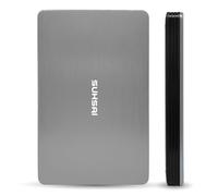 SUHSAI Disco duro externo de 500 GB, USB 3.0, ligero, disco duro portátil para juegos, disco duro de almacenamiento ampliado para ordenador portátil, PC, Mac, ordenador de sobremesa, color plateado