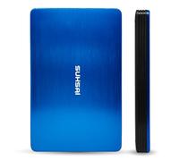 SUHSAI Disco Duro Externo de 500 GB USB 3.0, Portátil, 2,5 Pulgadas, Compatible con Ordenador, Portátil, Smartphone y Consola de Juegos, Azul, 230 Gramos