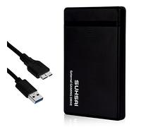 SUHSAI Disco Duro Externo, Disco Duro para Juegos, Disco Duro portátil de 1 TB, Unidad de Almacenamiento USB 3.0 para PS5, PS4, PS3, Mac, PC, portátil, Tableta, Escritorio (Negro)