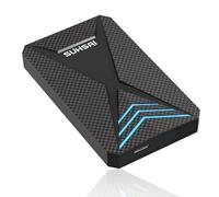 SUHSAI Disco Duro Externo para Juegos de 500GB con Luz RGB, Disco Duro USB 3.0 para Almacenamiento de Datos, Disco Duro para PC, Laptop, Mac, Smartphones, Consola de Juegos, PS4, PS5