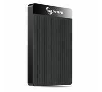 SUHSAI Disco Duro Externo portátil de 2,5 Pulgadas para Copia de Seguridad/Almacenamiento, Disco Duro HDD Delgado de 500 GB Compatible con MacBook, PC, portátil, Escritorio, Chromebook (Negro)