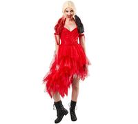 Suicide Squad 2 Harley Quinn Vestido Mujer Vestido Rojo Disfraz de Halloween